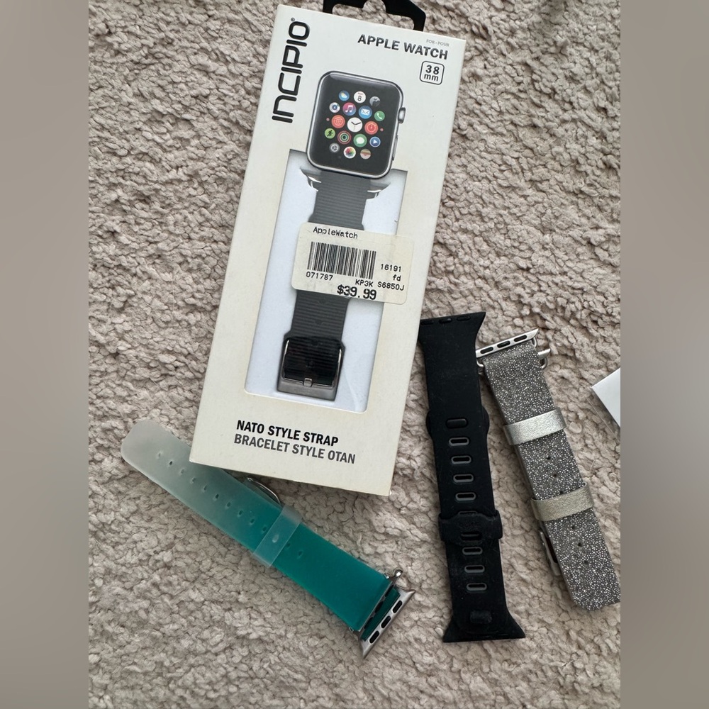 Incipio/ Casemate/ Belkin Apple Watch Bands Set of 4- 38mm / 40mm / 41mm Watch